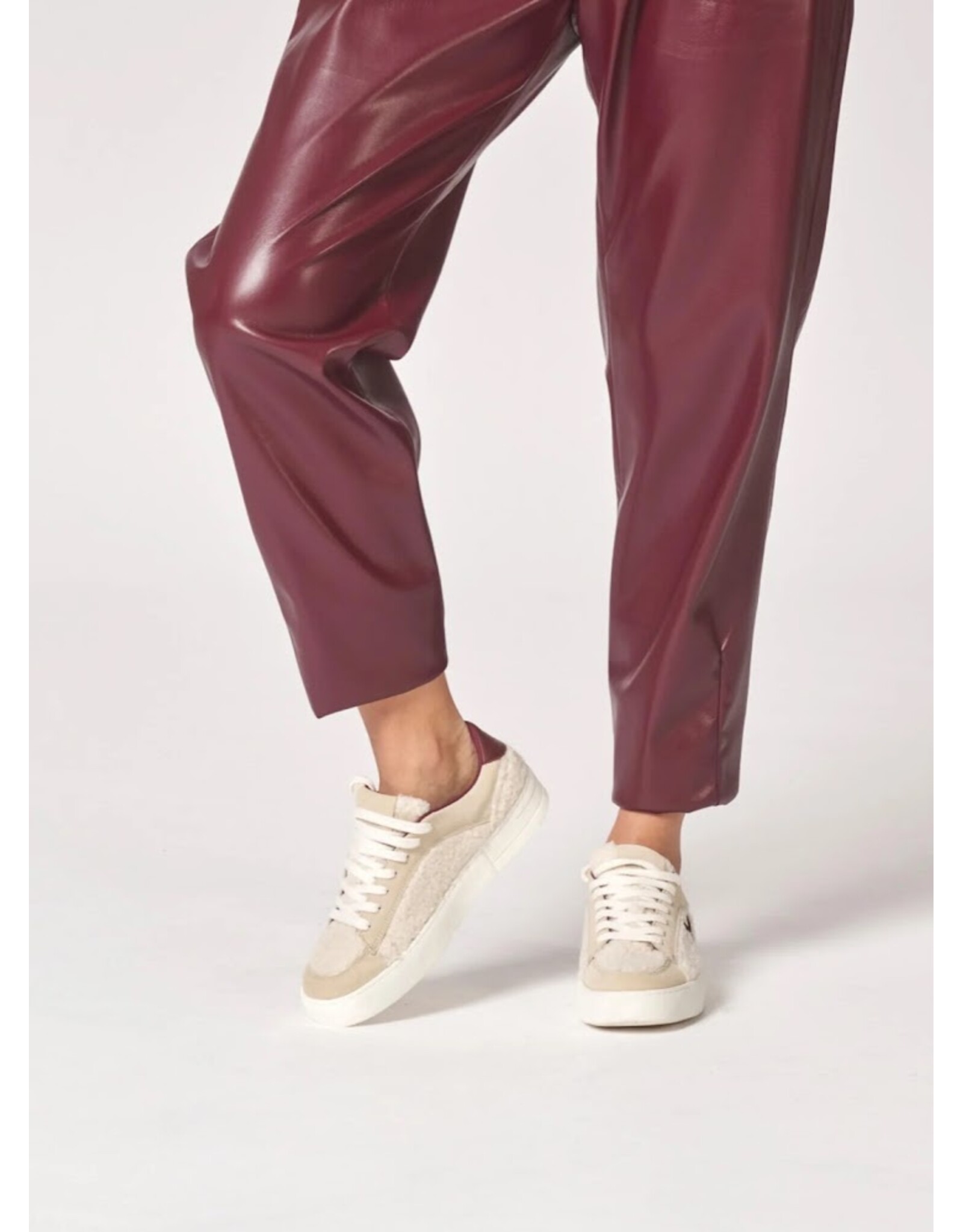 LALOTTI LALOTTI TEDDY SNEAKER ECRU/BURGUNDY
