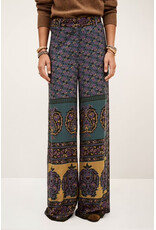 BA&SH 1H125 PANTALON BRANY WIDE TROUSERS CHOCOLAT