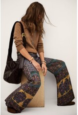 BA&SH 1H125 PANTALON BRANY WIDE TROUSERS CHOCOLAT