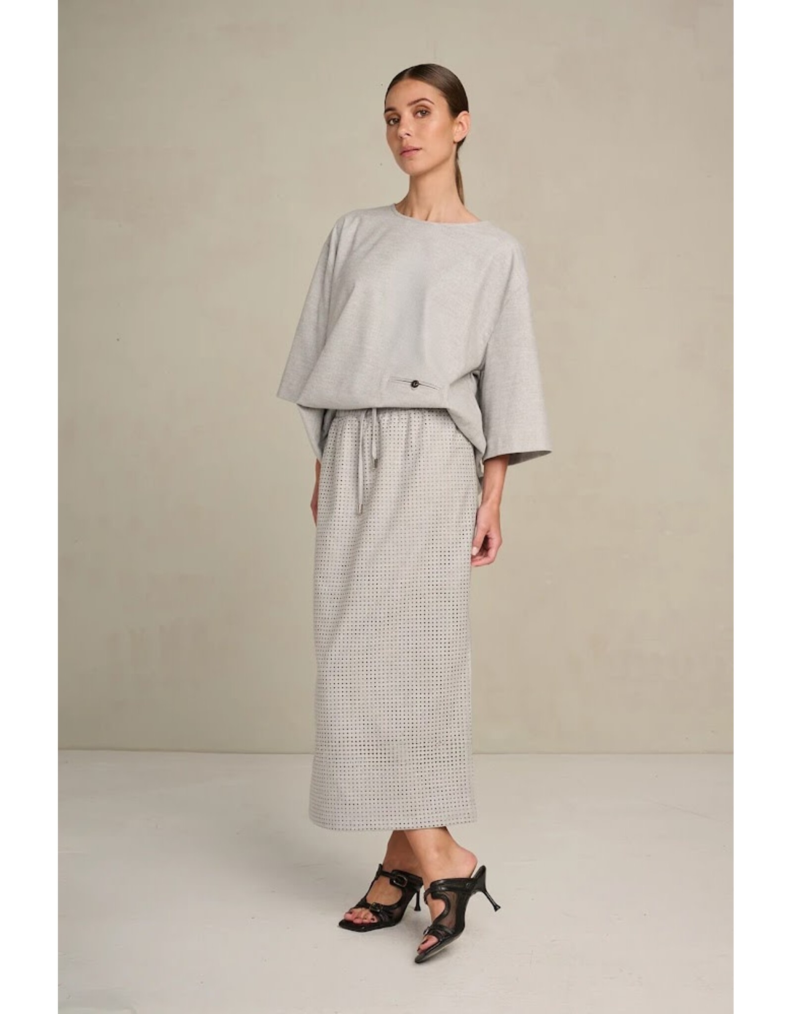 MARCH23 MY SKIRT CHIARI SILVER GREY