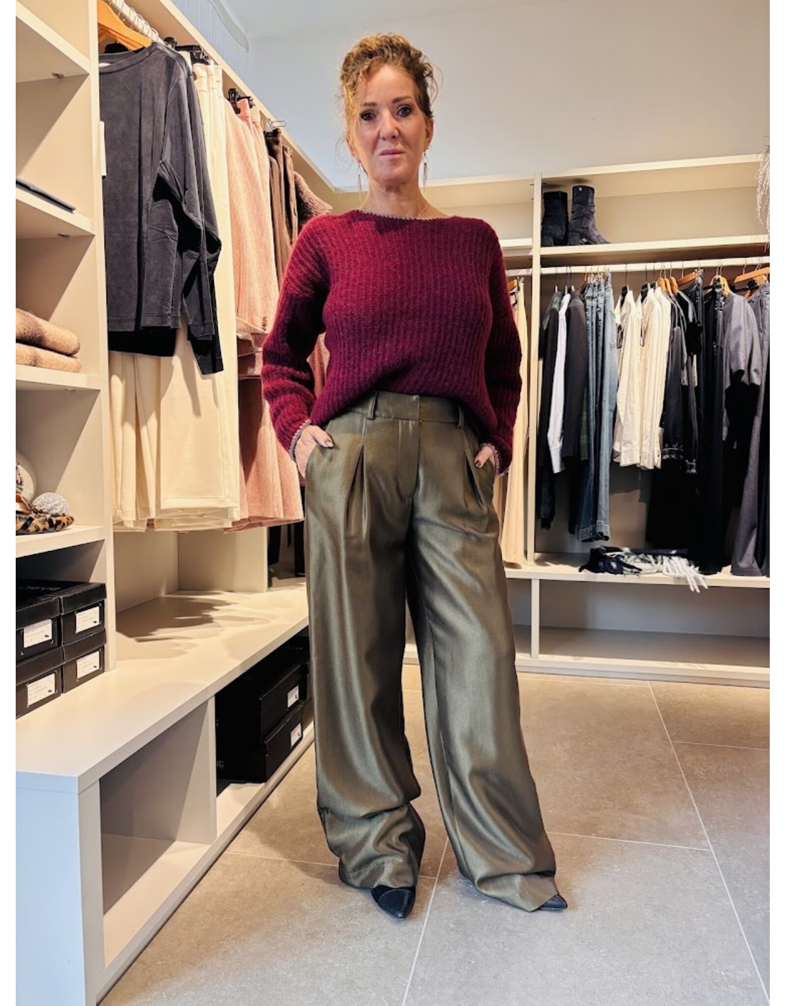 NENETTE 40BB-MAVA MAGLIERIA GIROCOLLO RUBINO