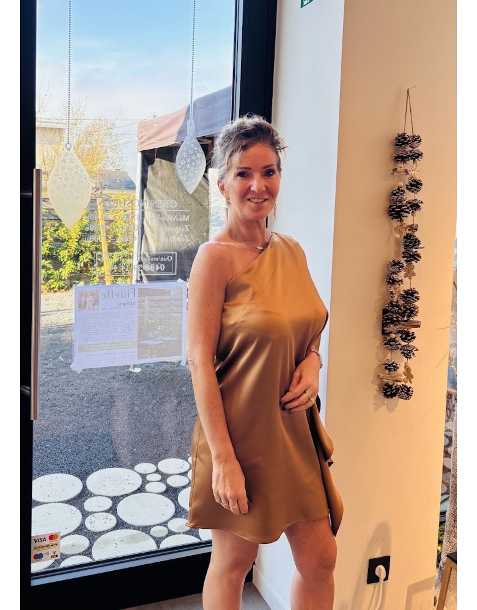 JUST EVE DRESS CHRIS BRONZE