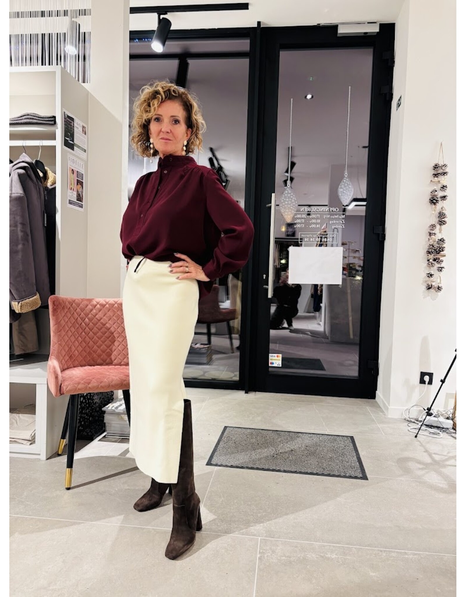 LALOTTI BILOU BLOUSE BURGUNDY