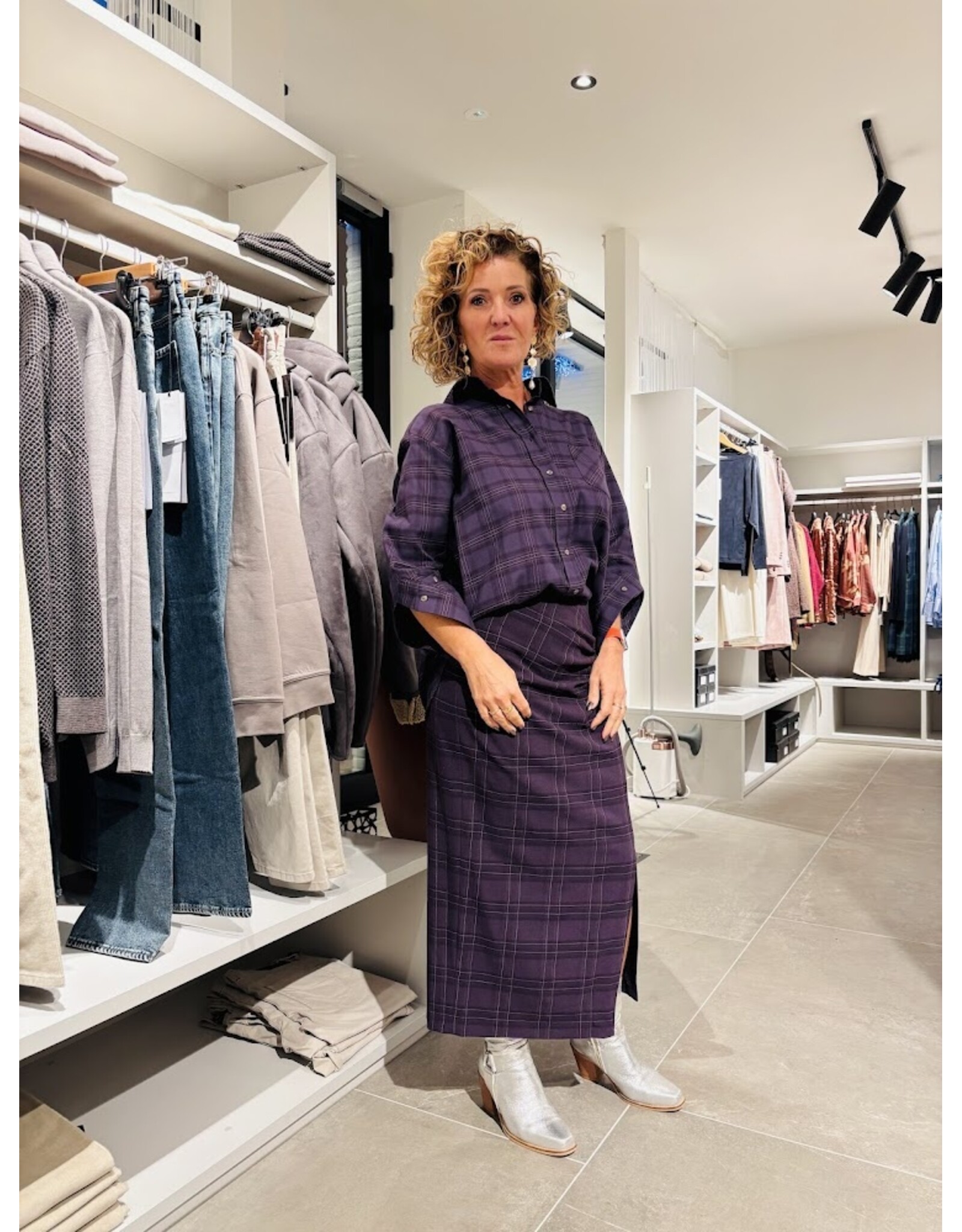 MARCH23 SKIRT CIRI PALE PLUM