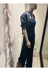 BA&SH COMBINAISON CLARISSE BLEUNUIT