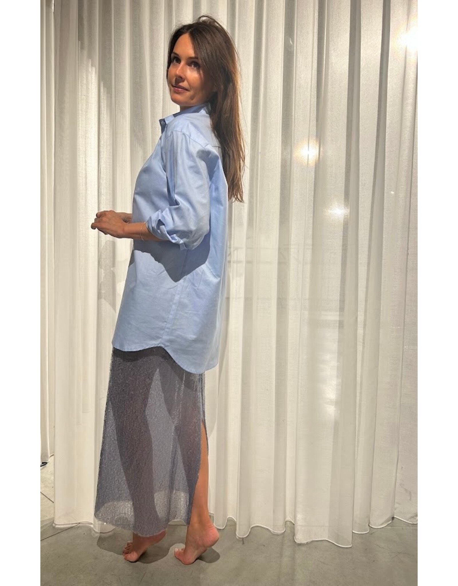 MARCH23 BLOUSE HARMONY OXFORD BLUE