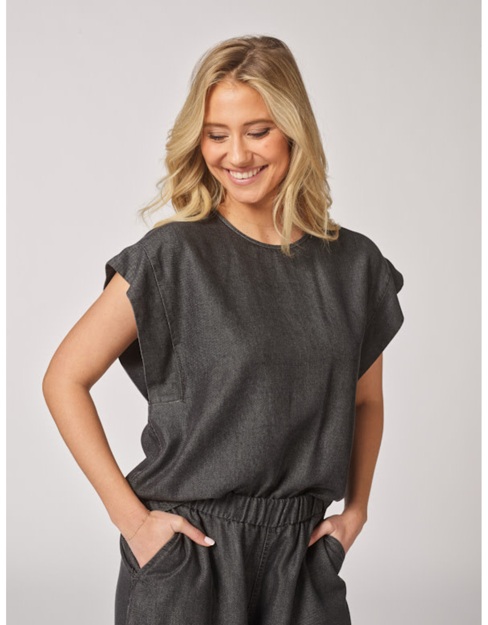 LALOTTI VIVA BLOUSE DARK GREY