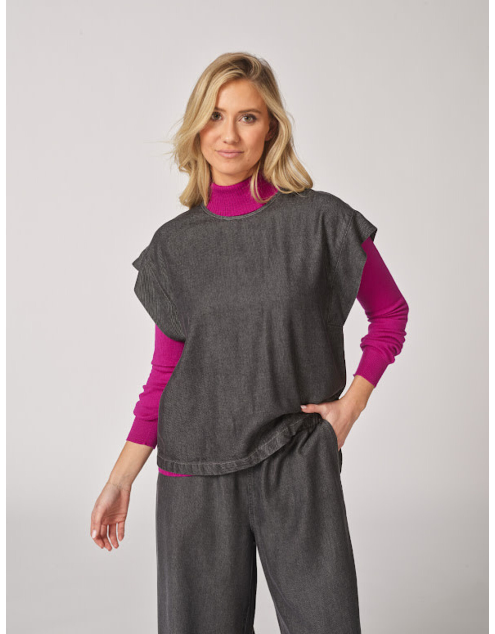 LALOTTI VIVA BLOUSE DARK GREY