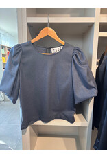 JUST EVE BLOUSE ELISABETH BLUE MELANGE