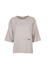 MARCH23 MY BLOUSE GIGI SILVER GREY SUITING BLEND