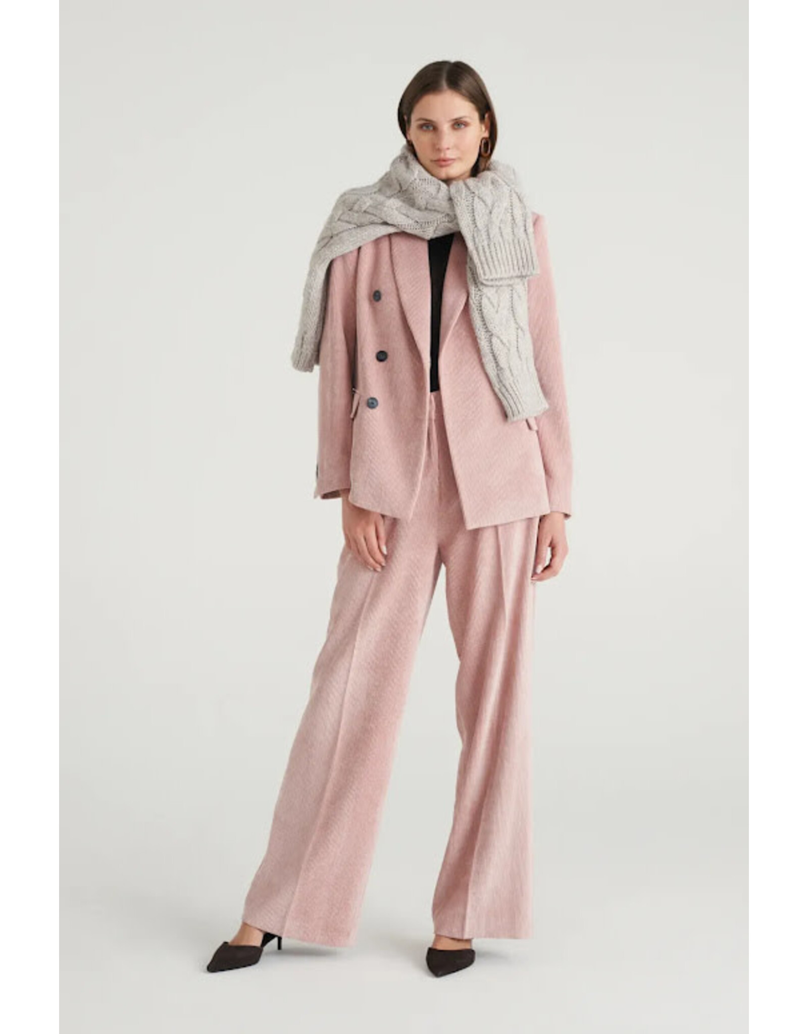 CARACTERE P266A0 PANTALONE VELLUTO COSTE ROSA