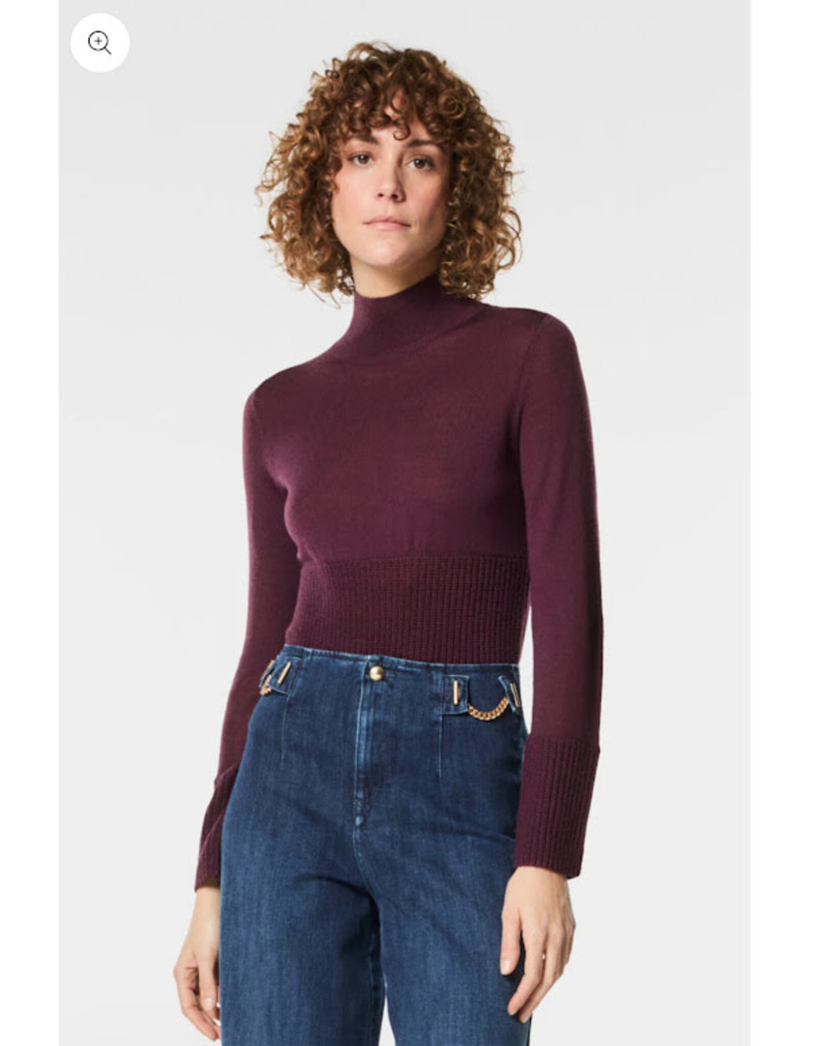 NENETTE 40BB-MOOK MAGLIERIA COLLO ALTO RUBINO