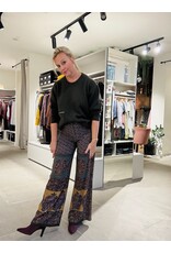 BA&SH 1H125 PANTALON BRANY WIDE TROUSERS CHOCOLAT