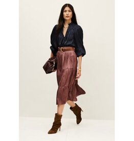 BA&SH JUPE CAMYLA VIEUXROSE