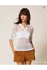 ACTITUDE TWIN SET 261AP3033 POLO OFF WHITE