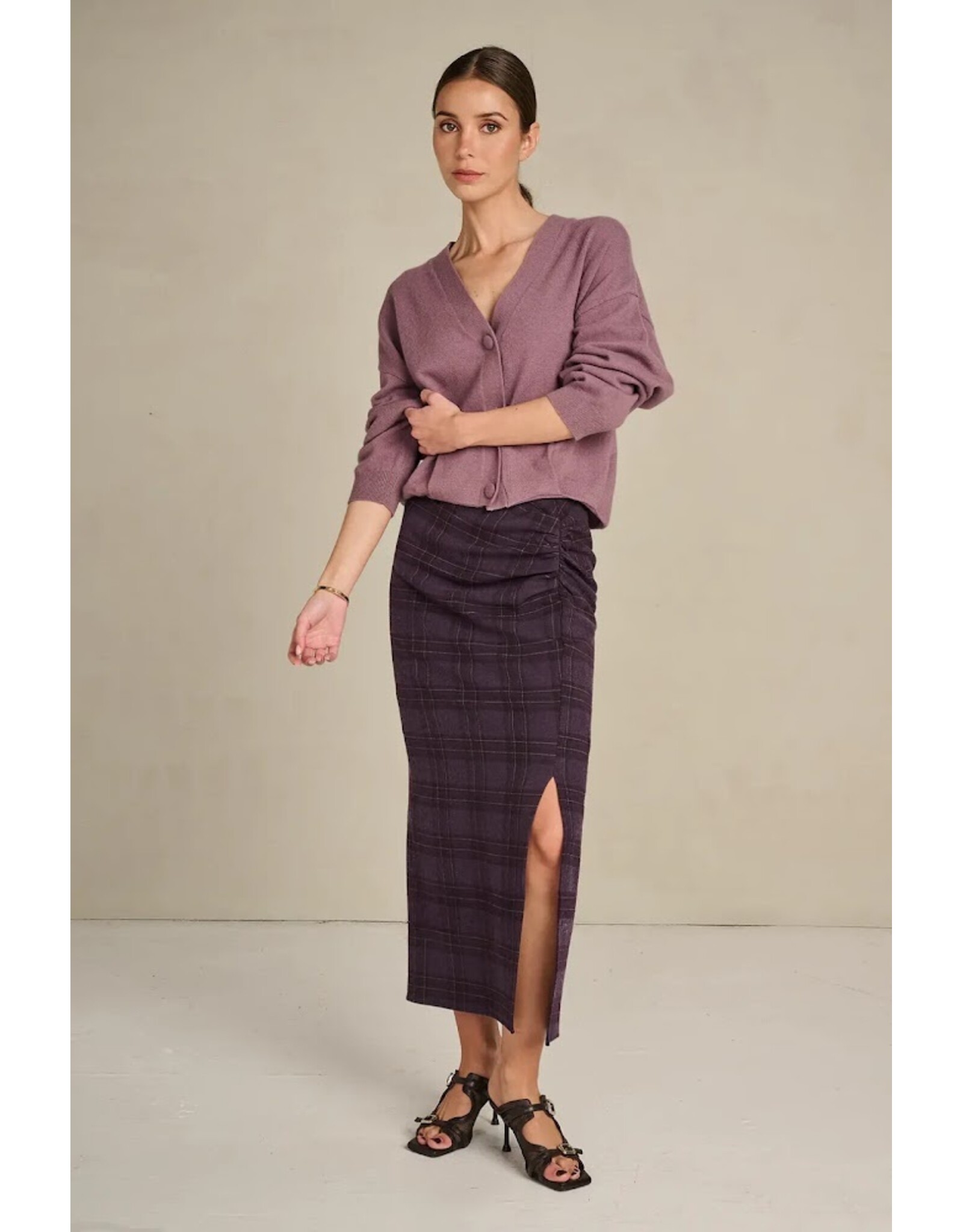 MARCH23 SKIRT CIRI PALE PLUM