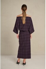 MARCH23 SKIRT CIRI PALE PLUM