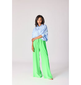 LALOTTI LAURE BIS BLOUSE LIGHT BLUE-FLUO GREEN