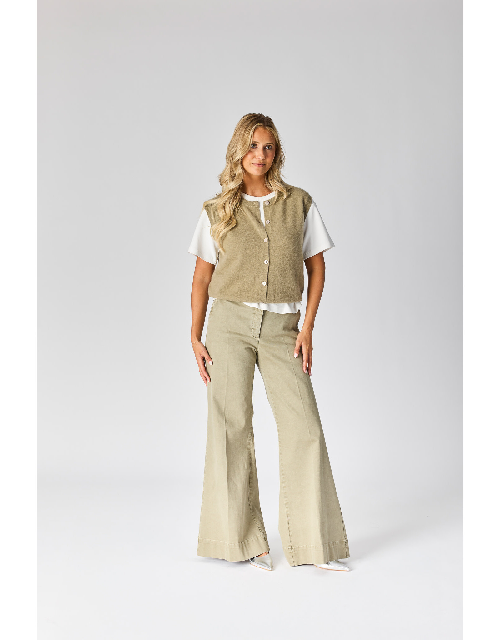 LALOTTI MIREIL GILET LIGHT KHAKI