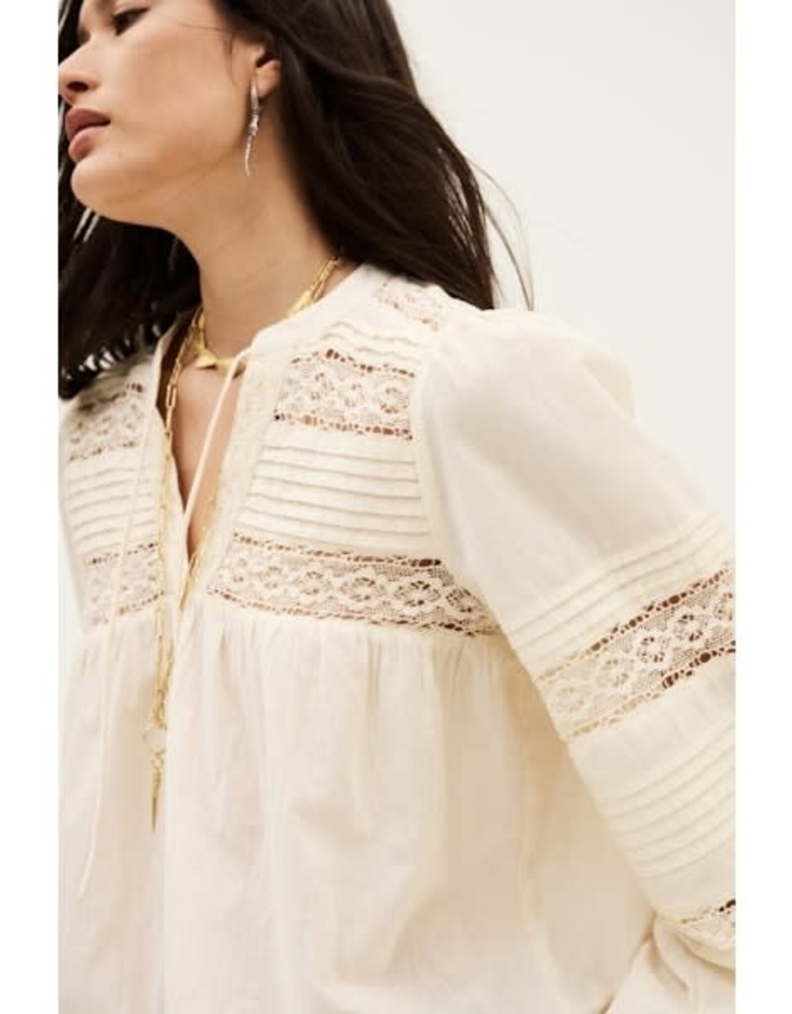 BA&SH BLOUSE NAMI ECRU