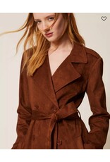 ACTITUDE TWIN SET 261AP2330 TRENCH CHOCOLA