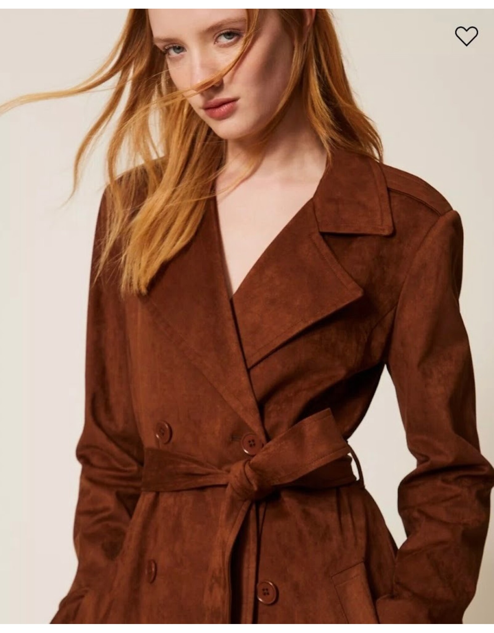 ACTITUDE TWIN SET 261AP2330 TRENCH CHOCOLA