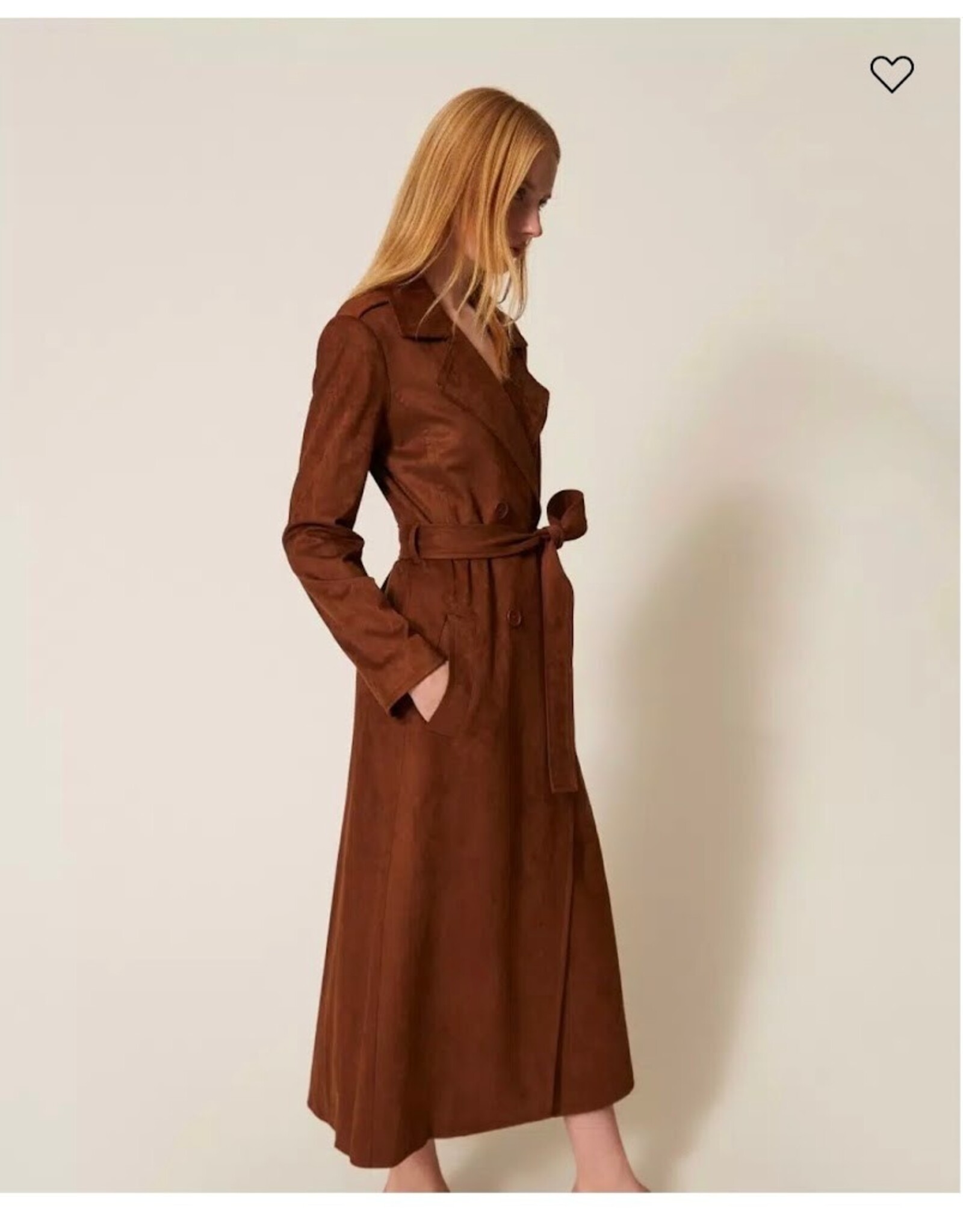 ACTITUDE TWIN SET 261AP2330 TRENCH CHOCOLA