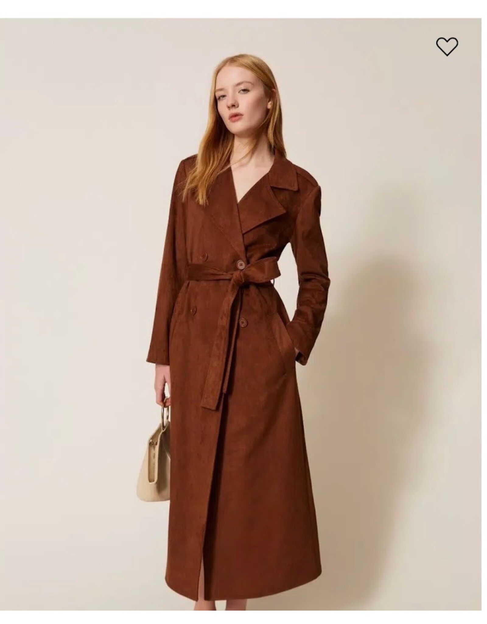 ACTITUDE TWIN SET 261AP2330 TRENCH CHOCOLA