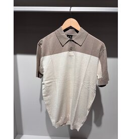 ARMANI EXCHANGE A/X XM002151 MAN KNITTED POLO CREAM -WINTER TWING