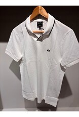 ARMANI EXCHANGE A/X XM002401 MAN JERSEY POLO SHIRT OFF WHITE