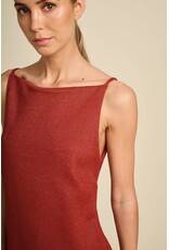 MARCH23 DRESS TRACE TERRACOTTA