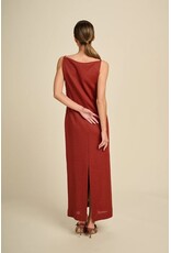 MARCH23 DRESS TRACE TERRACOTTA