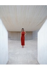 MARCH23 DRESS TRACE TERRACOTTA