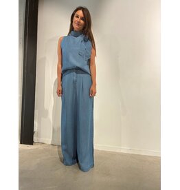 JUST EVE TROUSERS TINE BLUE MIST