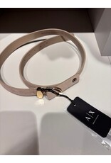 ARMANI EXCHANGE A/X XW002848 WOMAN LEATHER TONGUE BELT SAND