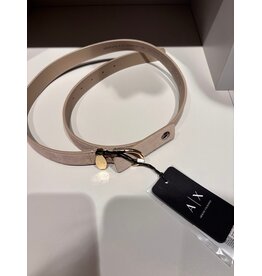 ARMANI EXCHANGE A/X XW002848 WOMAN LEATHER TONGUE BELT SAND