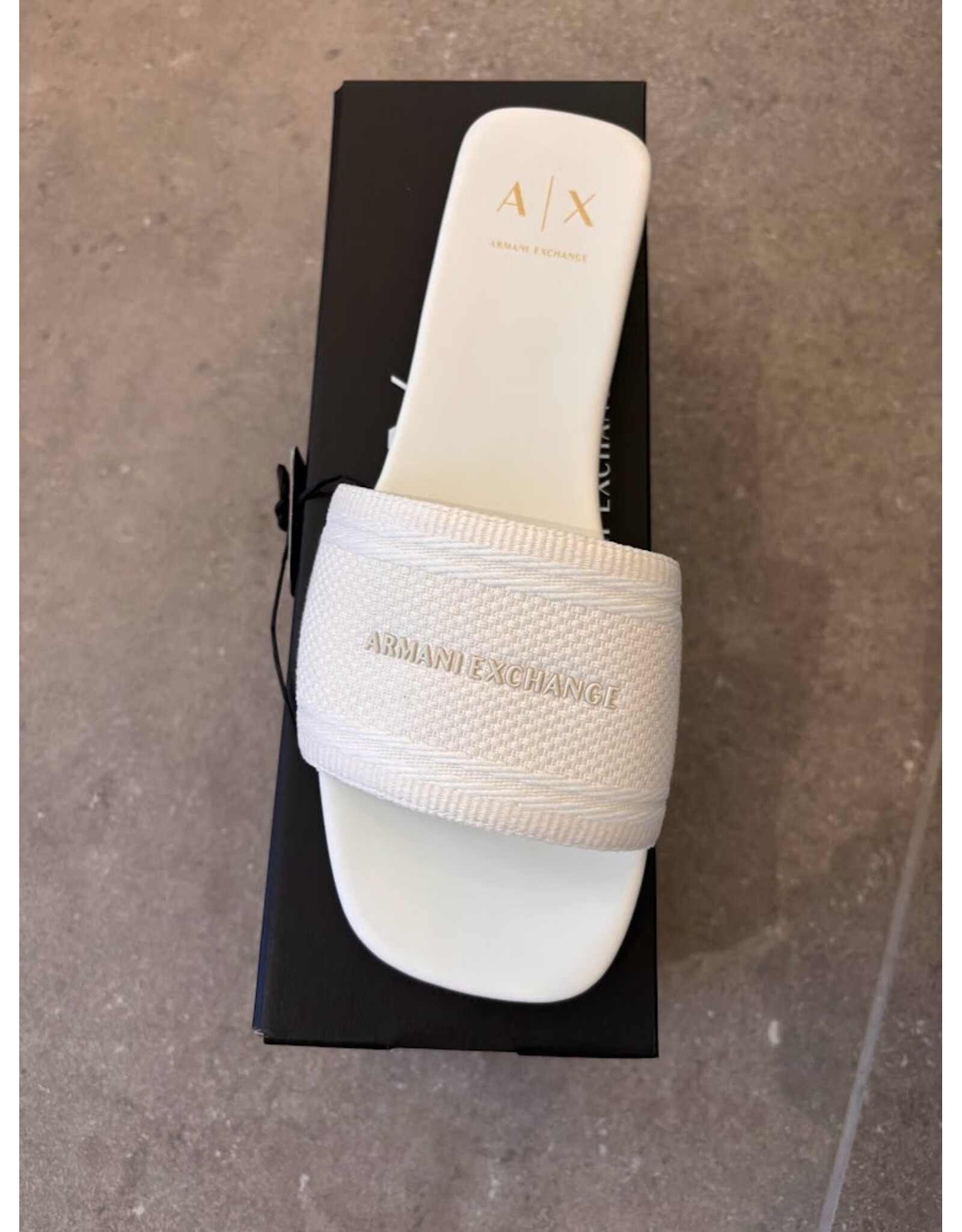 ARMANI EXCHANGE A/X XW002569 WOMAN SANDAL OFF WHITE+ISO