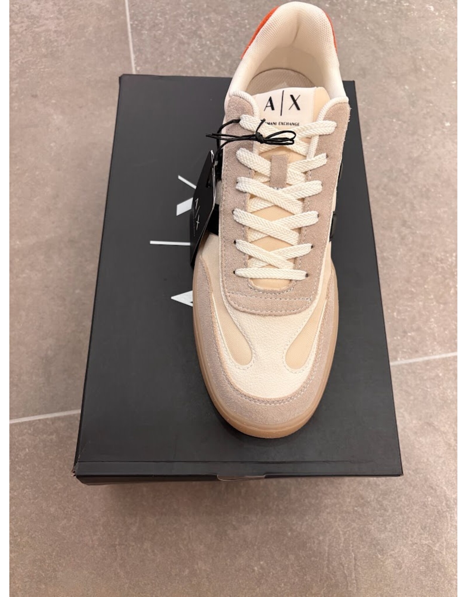 ARMANI EXCHANGE A/X XM002199 SNEAKER OFF WHITE+ORANGE RUS