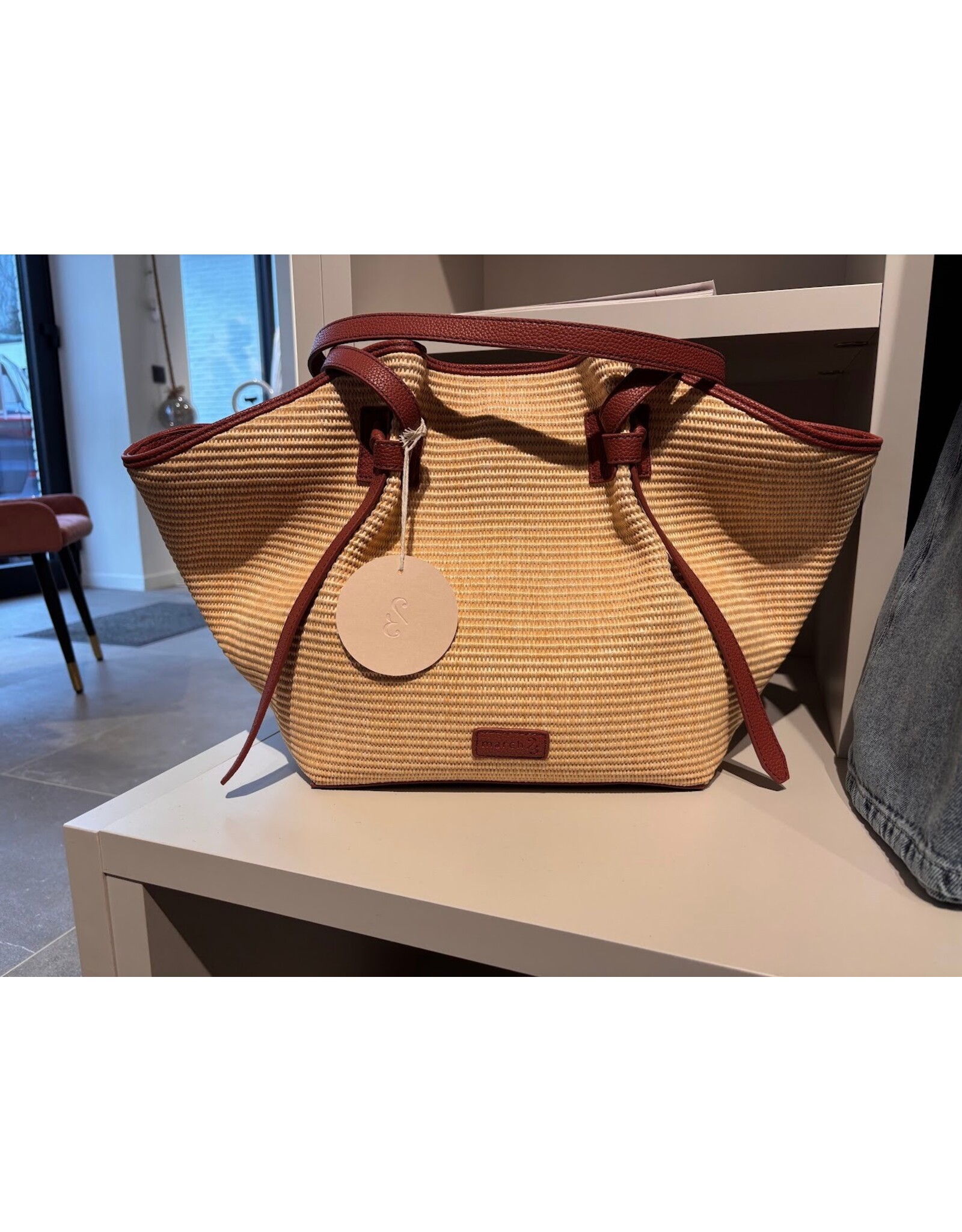 MARCH23 THE TOTE SIENNA RAFFIA