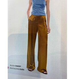 NENETTE 41BB-ELIEN OLIO PANTALONE GAMBA DRITTA RASO