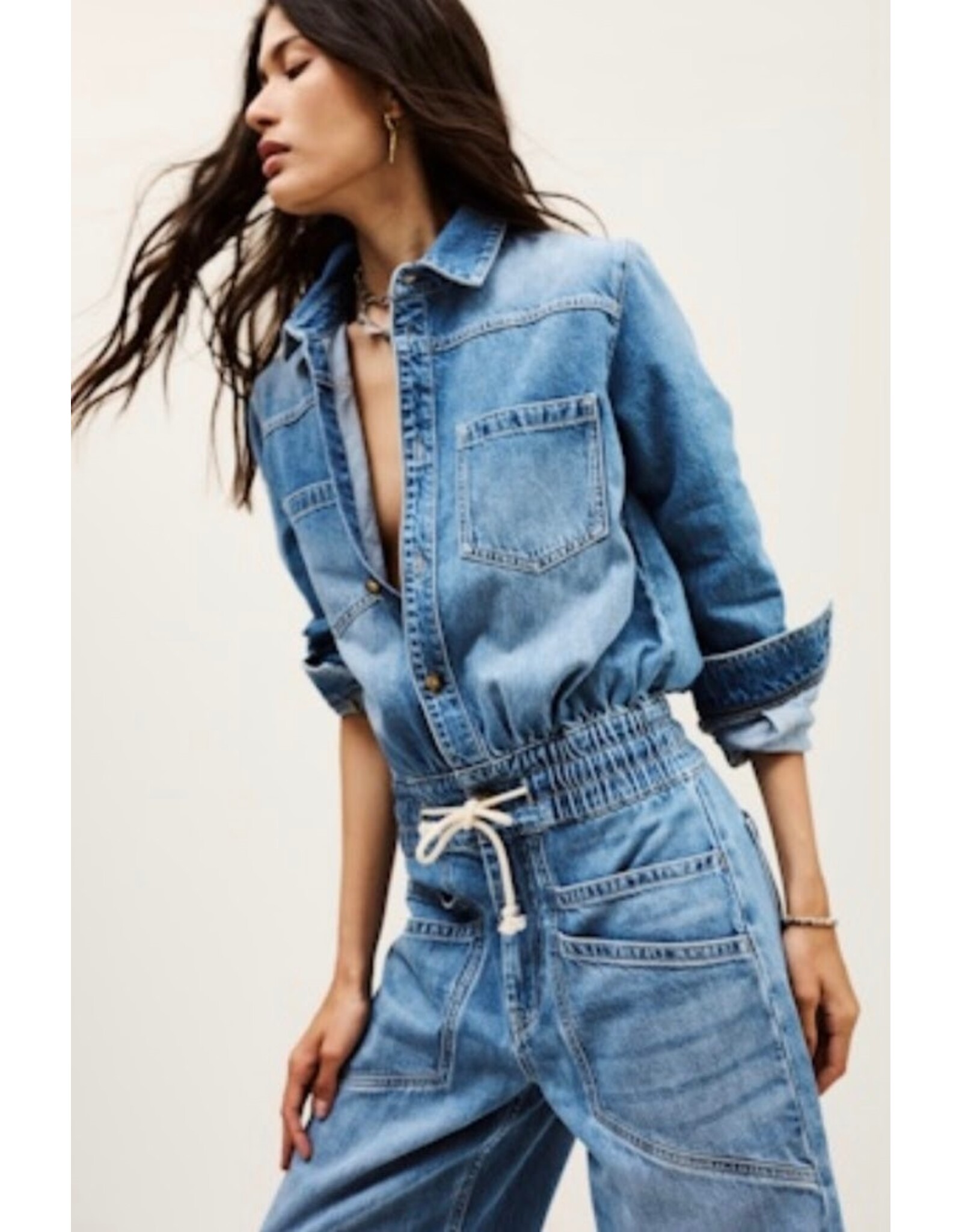 BA&SH COMBI MYRELLA BLUE JEANS