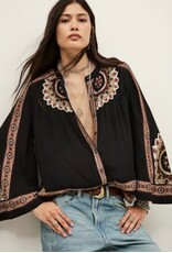 BA&SH CHEMISE VALDA CARBONE