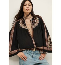 BA&SH CHEMISE VALDA CARBONE