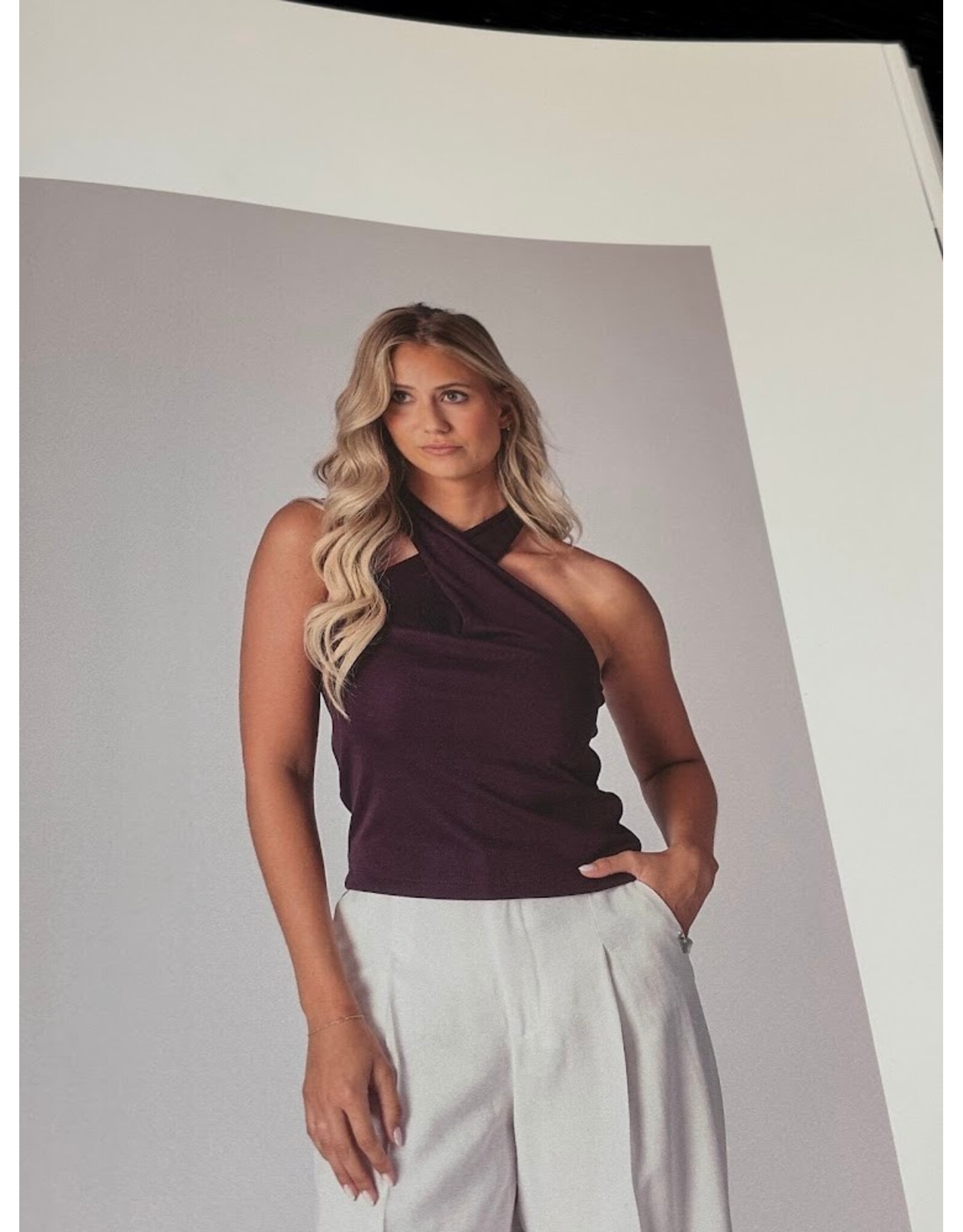 LALOTTI ANA TOP BURGUNDY