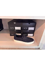 ARMANI EXCHANGE A/X XM002632 MAN LEATHER SNEAKER DEEP NAVY