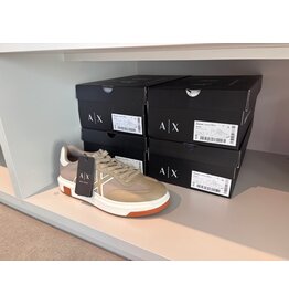 ARMANI EXCHANGE A/X XM002687 MAN PVC PLASTIC SNEAKER WINTER TWING+OFF WHITE