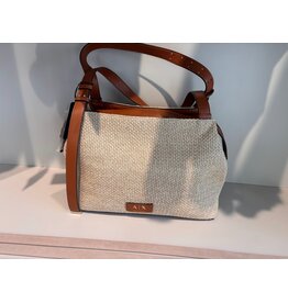 ARMANI EXCHANGE A/X XW002603 WOMAN SHOPPING BAG NATURAL SALINE CLAY