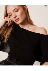 ACTITUDE TWIN SET 261AP2167 T-SHIRT NERO