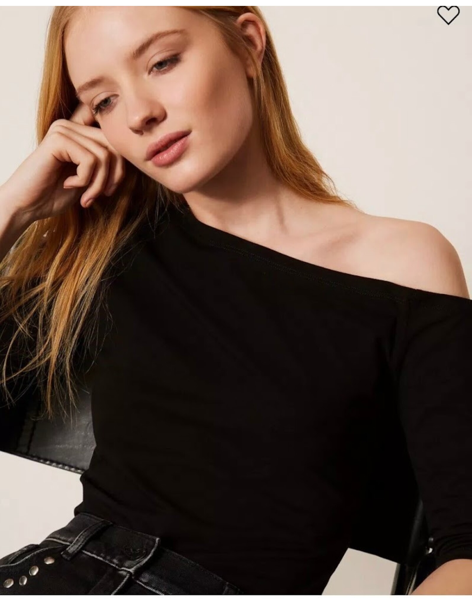 ACTITUDE TWIN SET 261AP2167 T-SHIRT NERO