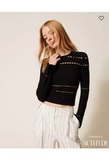 ACTITUDE TWIN SET 261AP3081 MAGLIA NERO